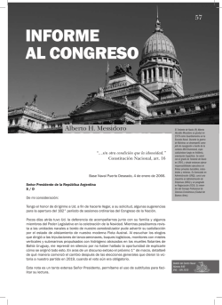 INFORME AL CONGRESO