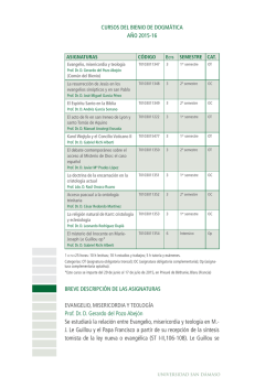 Agenda 2015-16.indd - Universidad Eclesiástica San Dámaso