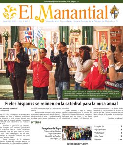 Fieles hispanos se reúnen en la catedral para la misa anual