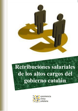 Retribuciones altos cargos de la Generalitat