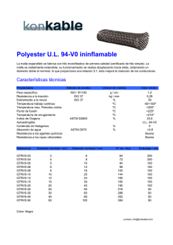 Polyester U.L. 94-V0 ininflamable