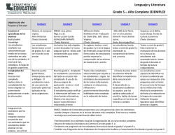 Lenguaje y Literatura Grado 5 – Año Completo (EJEMPLO)