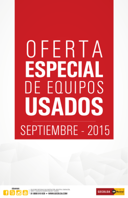 Oferta equipos usados septiembre(ALTA)