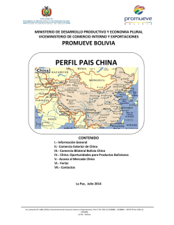 Descargar Perfil - Promueve Bolivia