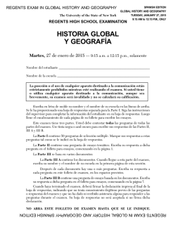 HISTORIA GLOBAL Y GEOGRAFÍA Martes