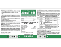 Etiqueta Admiral&reg; 10 EC - Bayer CropScience Chile