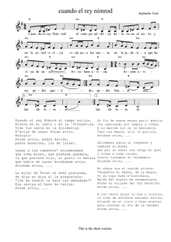 cuando el rey nimrod - Sheet music and scores