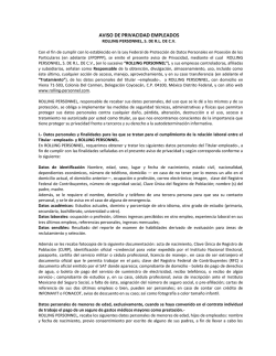 AVISO DE PRIVACIDAD EMPLEADOS