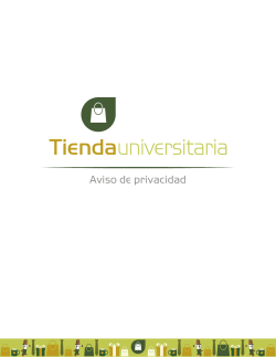 Aviso de privacidad - Tienda Universitaria