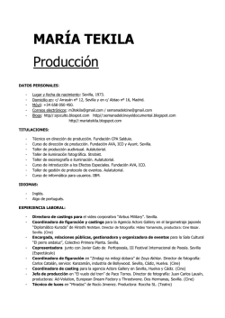 MARÍA TEKILA Producción