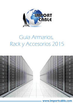 Guia Armarios, Rack y Accesorios 2015