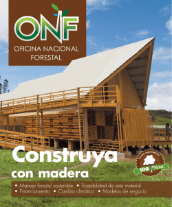 Construya con madera - Oficina Nacional Forestal