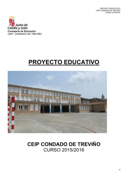 proyecto educativo - CEIP Condado de Treviño