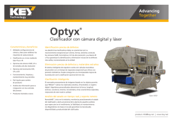 Cámara digital Optyx y seleccionador láser