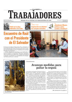 Lunes 10 de agosto de 2015