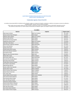 Auditores de Certificaci&oacute;n WBO