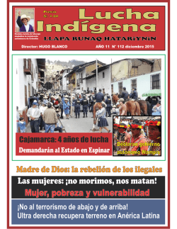 Las mujeres: ¡no morimos, nos matan!
