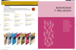 SOCIEDAD Y RELIGIÓN - editorial VERBO DIVINO