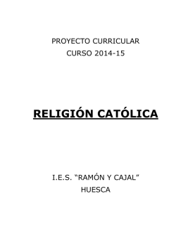 PROGRAMACION DIDÁCTICA DE RELIGION