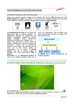 El ESCRITORIO LINEX (INTERFAZ GRÁFICA