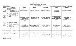 Estudios Sociales Primer Grado - Colegio Nuestra Señora del Carmen