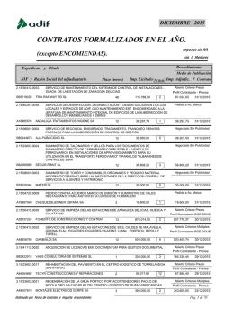 CONTRATOS FORMALIZADOS EN EL AÑO.