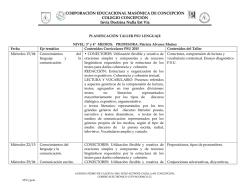 Lenguaje - Colegio Concepción Pedro de Valdivia