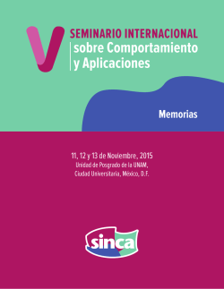 descargar memorias - Seminario Internacional sobre