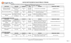 gu&iacute;a de instituciones de salud mental