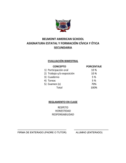 belmont american school asignatura estatal y formación cívica y