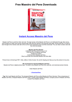 Free Maestro del Pene Downloads