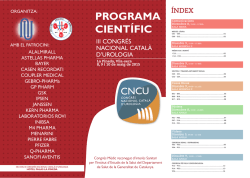 PROGRAMA CIENTÍFIC - Congres Nacional Català d`Urologia