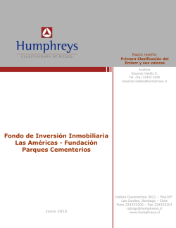 Fondo de Inversión Inmobiliaria Las Américas