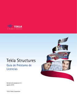 Préstamo de licencias de Tekla Structures para uso sin conexión