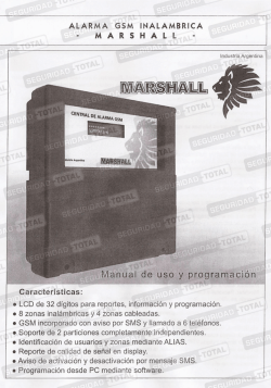 Manual Alarma Marshall
