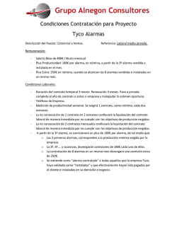 Condiciones Contrataci&oacute;n para Proyecto Tyco Alarmas
