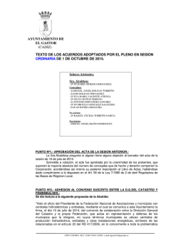 AYUNTAMIENTO DE EL GASTOR (CADIZ) TEXTO DE LOS