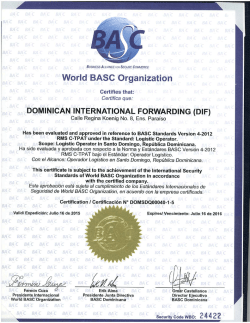 DOMINICAN INTERNATIONAL FORWARDING (DIF)