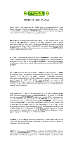 CONTRATO CACSA EN LINEA