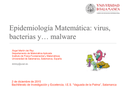 Epidemiologia Matematica-virus bacterias malware