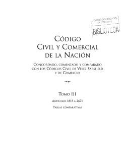 CÓDIGO CIVIL Y COMERCIAL DE LA NACIÓN