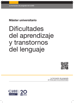 Dificultades del aprendizaje y transtornos del lenguaje