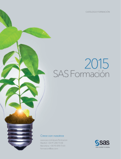 Catálogo de Formación 2015