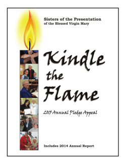 Annual Appeal-Annual Report 2014 - Sisters of the Presentation of