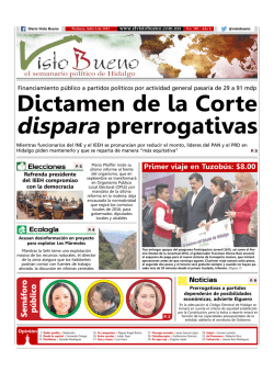 Dictamen de la Corte dispara prerrogativas