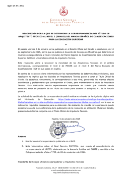 Grado - Consejo general de arquitectura t&eacute;cnica de Espa&ntilde;a