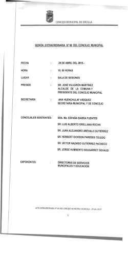 CONCEJO MUNICIPAL DE ERCILLA