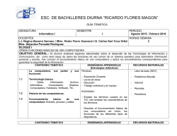 Inform&aacute;tica I