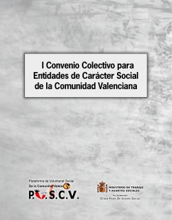 I Convenio Colectivo para Entidades de Carácter Social de la