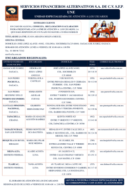 Descargar datos UNE - Oaxaca